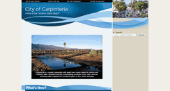 Desktop Screenshot of ci.carpinteria.ca.us
